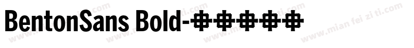 BentonSans Bold字体转换